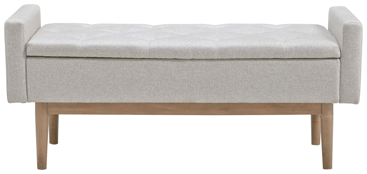 Briarson - Storage Bench - Beige / Brown