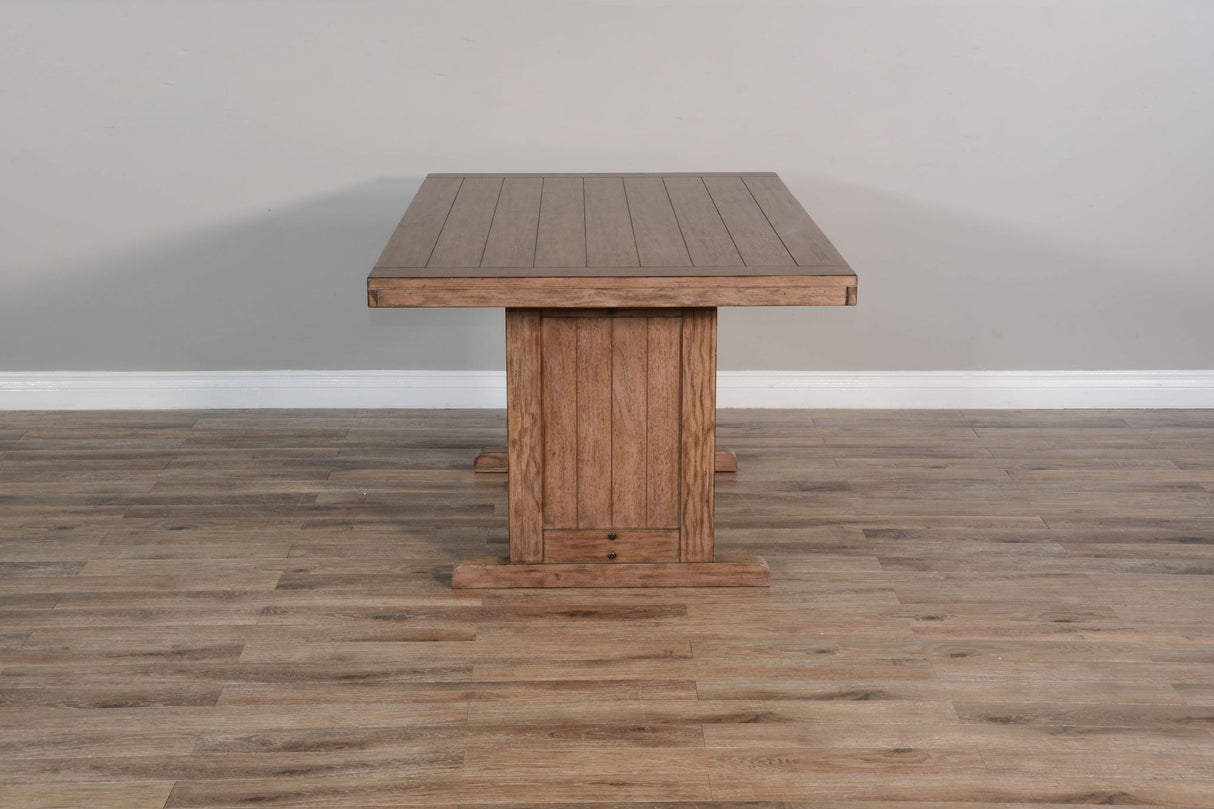 Doe Valley - Mesa de comedor rectangular de madera - Buckskin