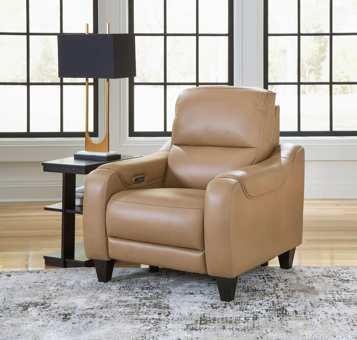 Mosswell - Reclinable eléctrico con reposacabezas ajustable - Caramelo