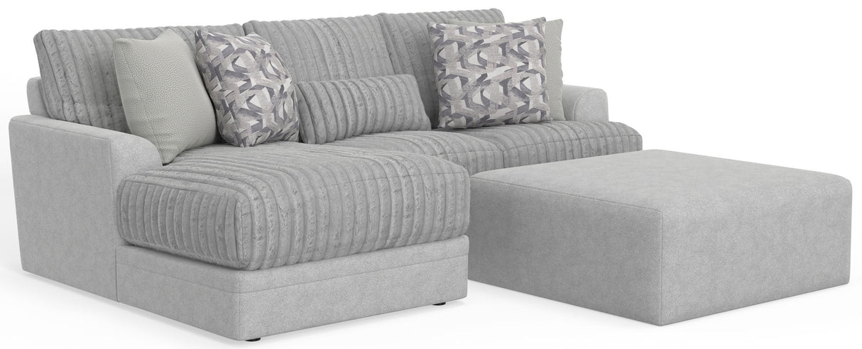 Titan - Sectional With Comfort Coil Seating, Cocktail Ottoman And Accent Pillows Included