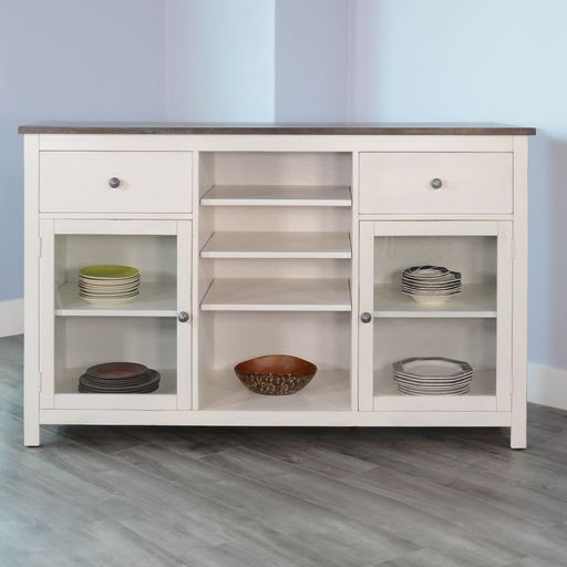 Carriage House - Buffet Only - Cottage White / Europen Dark