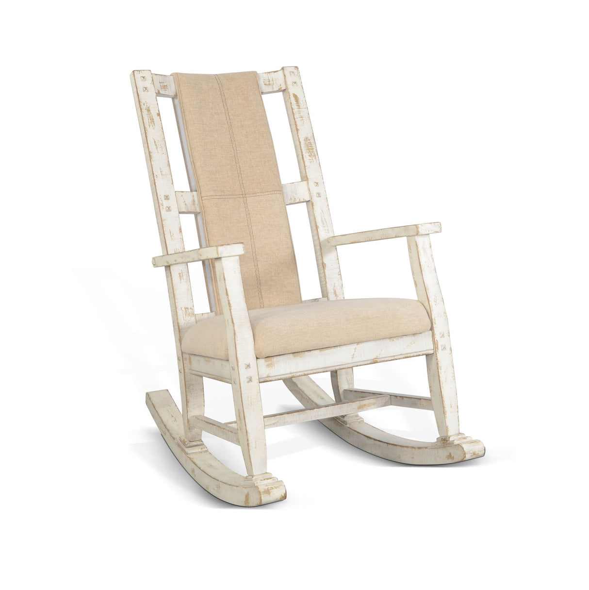 Marina - Mecedora con asiento y respaldo acolchados
