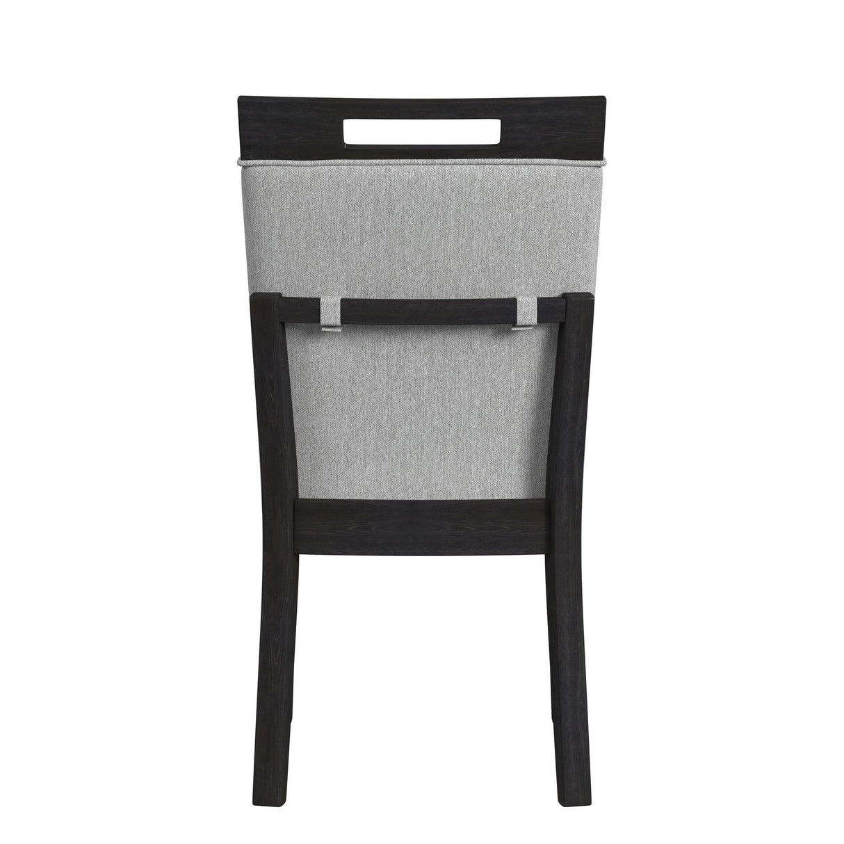 Transcend - Silla de comedor con tela (juego de 2) - Carbón y gris claro