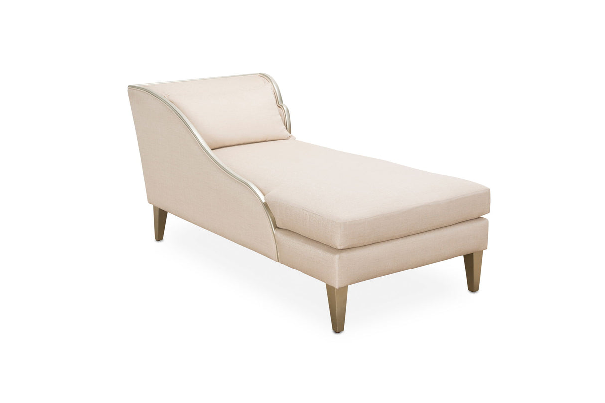 Camden Court - Left Arm Facing Chaise - Pearl / Platinum