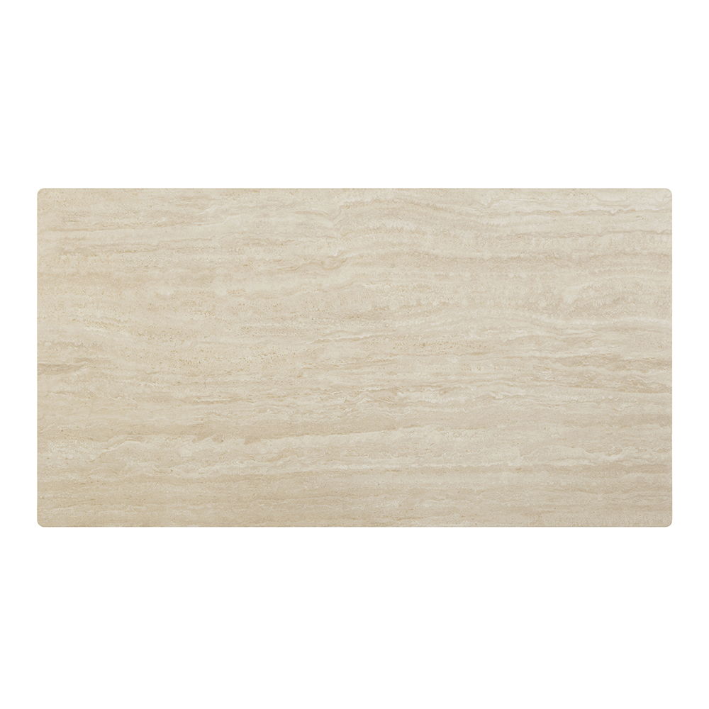 Ingram - Mesa de comedor - Piedra sinterizada y acabado gris claro