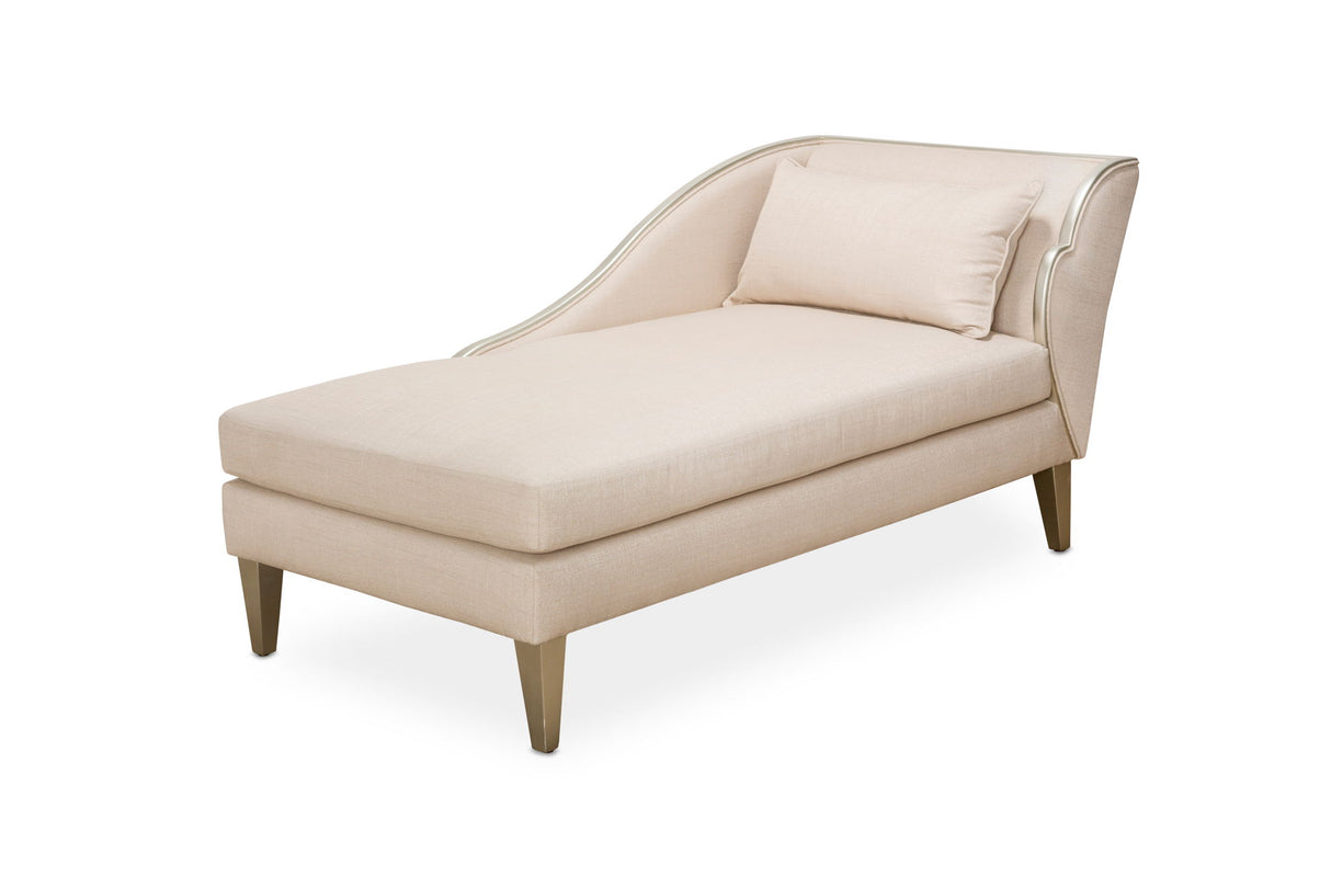 Camden Court - Left Arm Facing Chaise - Pearl / Platinum