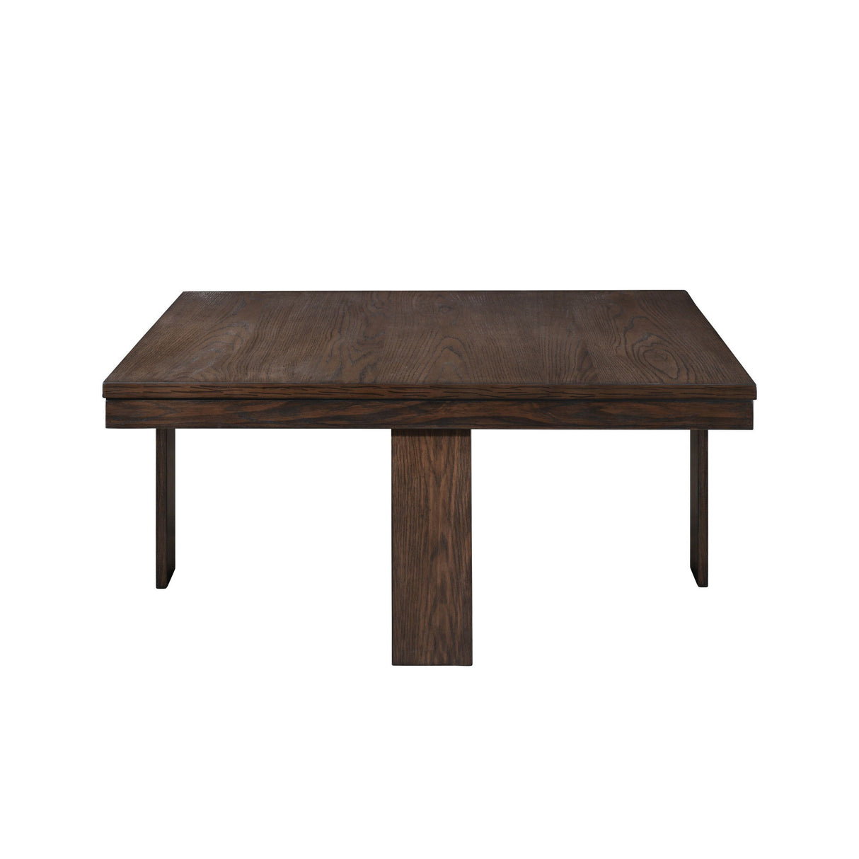 Paxton - Juego de Sala de Estar de 5 Piezas (Mesa de Centro con Almacenamiento y 4 Otomanas con Respaldo) - Marrón Oscuro