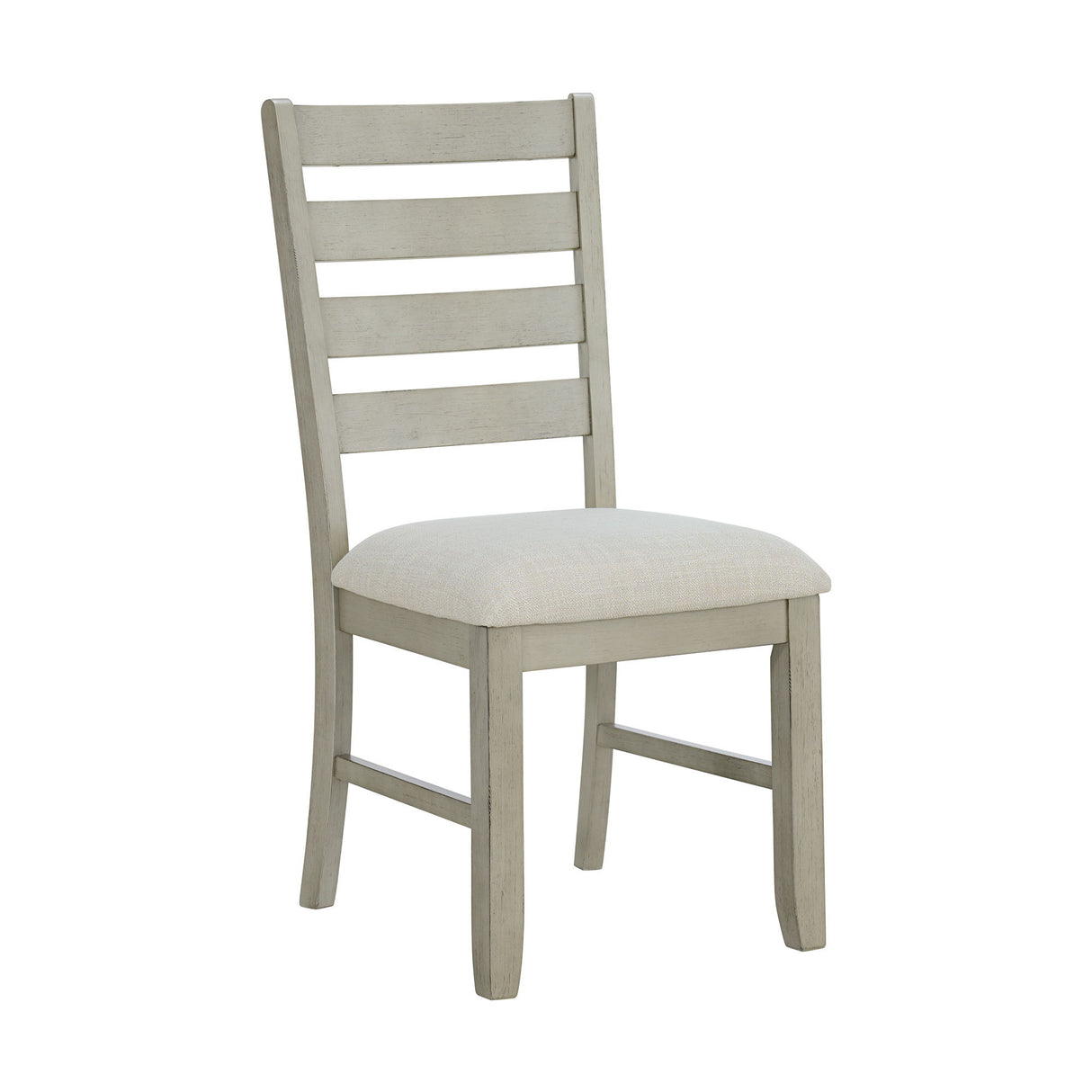 Farmington - Ladder Back Dining Side Chair (Set of 2) - Washed Stone / Light Beige