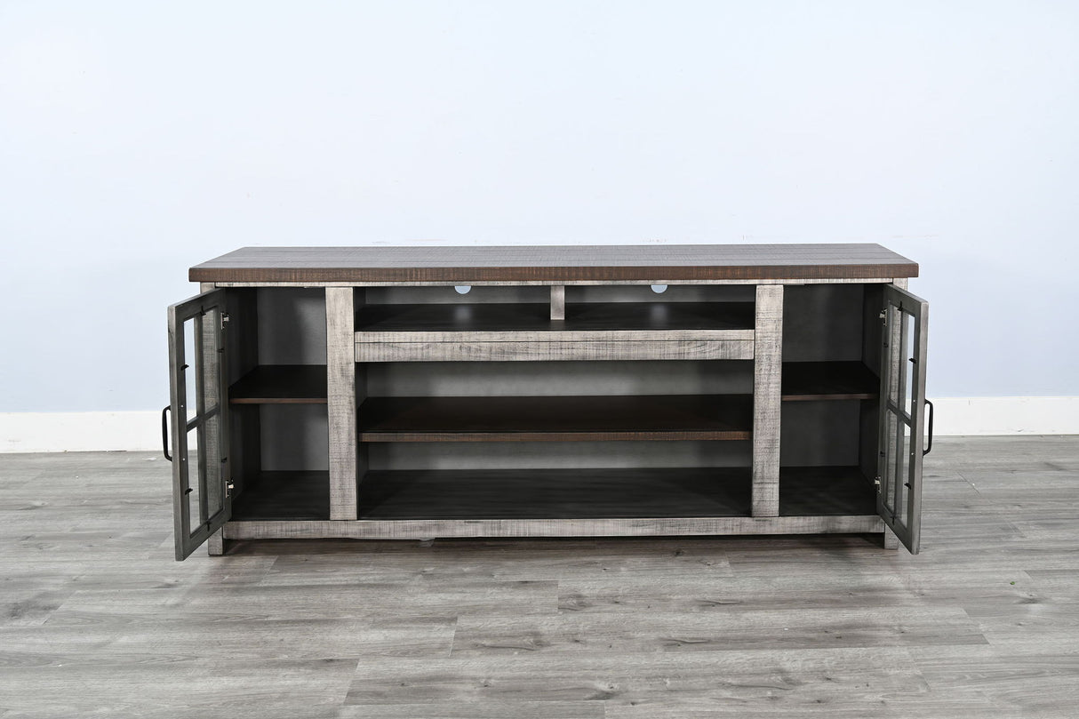 Homestead Hills - Media Console - Tobacco Leaf / Gray