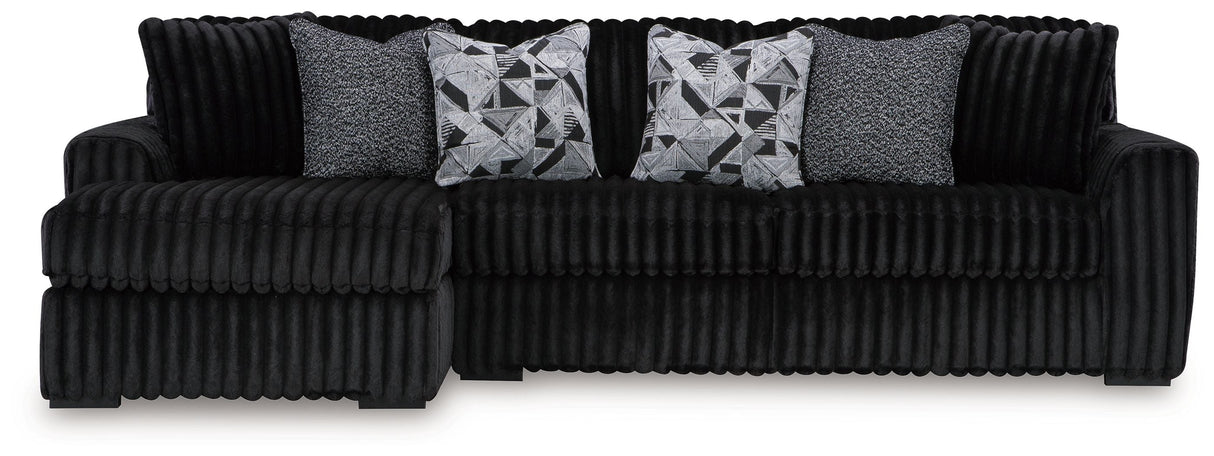 Midnight-Madness - Dark Brown Sectional
