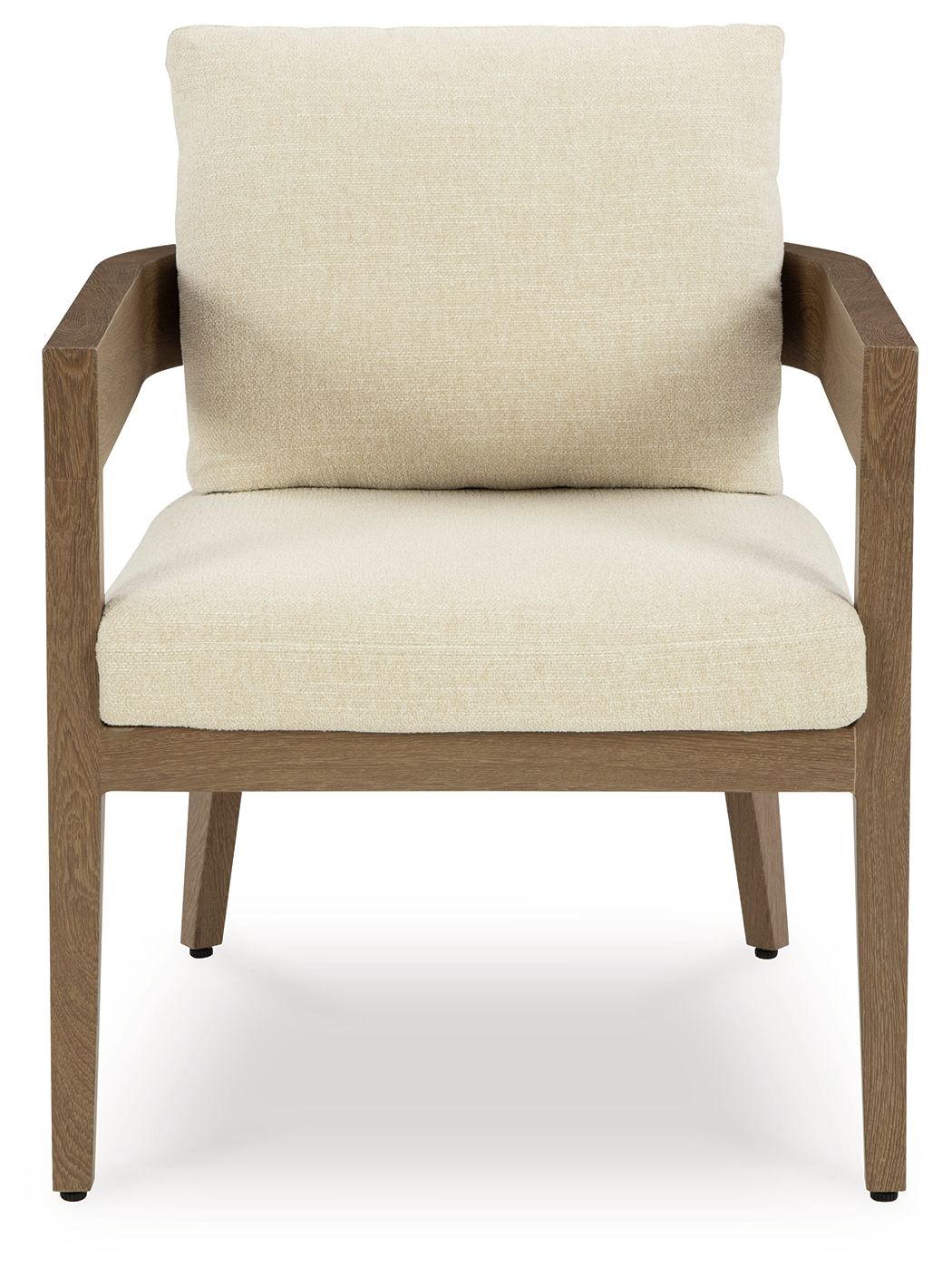 Serene Bay - Sillón con cojín (juego de 2) - Marrón oscuro / Blanco