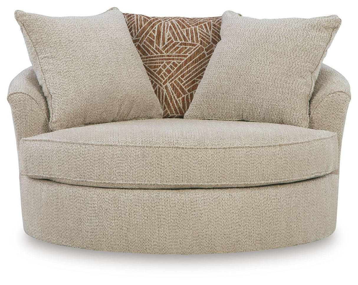 Steelwater Retreat - Sillón Giratorio Grande - Latte