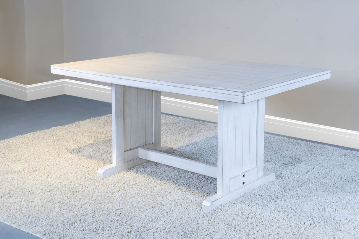 Bayside - Rectangular Wood Dining Table - Marble White