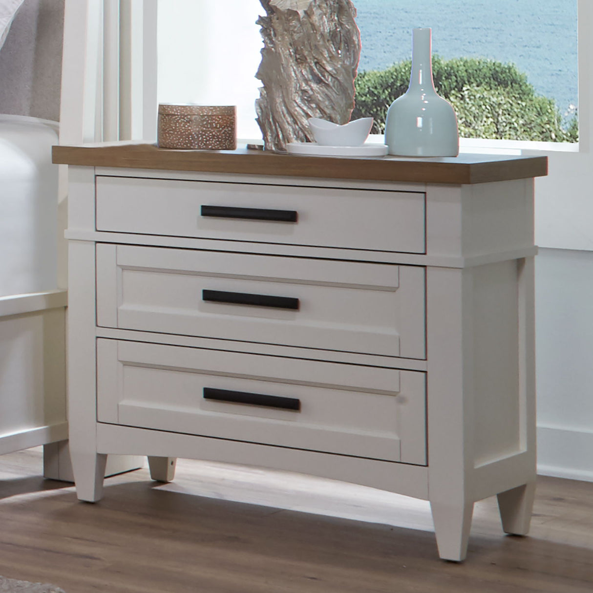 Americana Modern Bedroom - 2 Drawer Nightstand alternate view 3