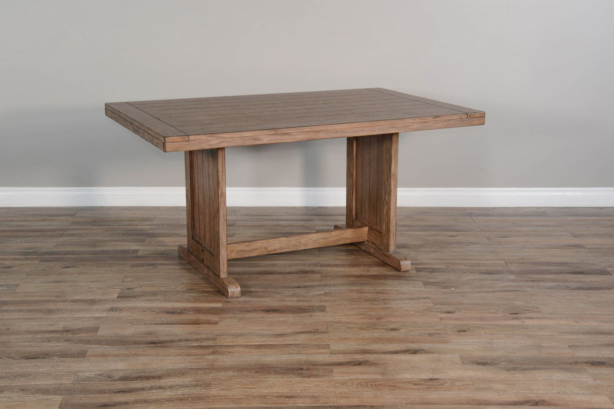 Doe Valley - Mesa de comedor rectangular de madera - Buckskin