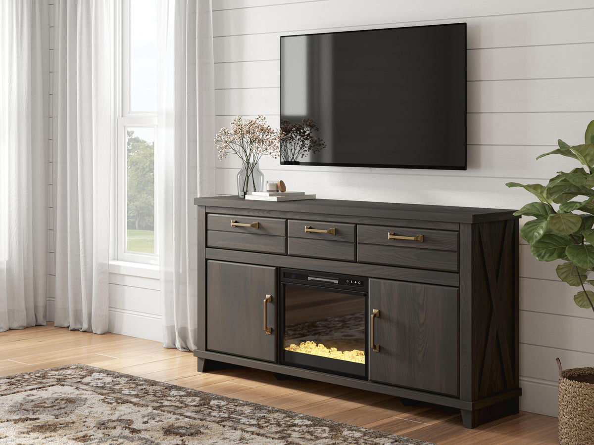 Brazen Valley - TV Stand With Fireplace Option