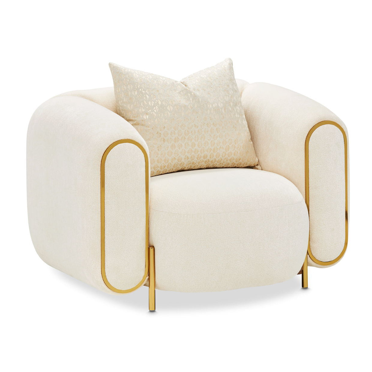 Sassani - Sillón decorativo - Crepé / Dorado