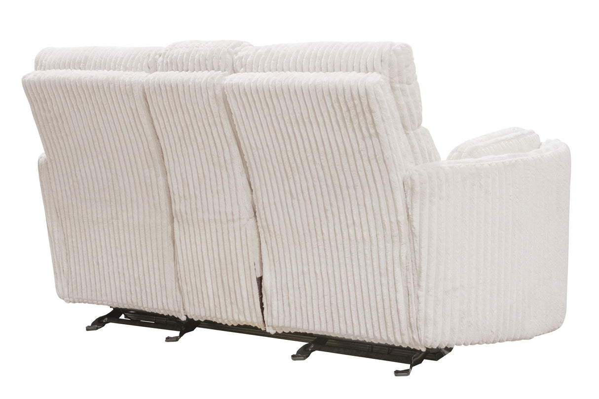 Radius - Sofá de dos plazas reclinable Power Glider con consola