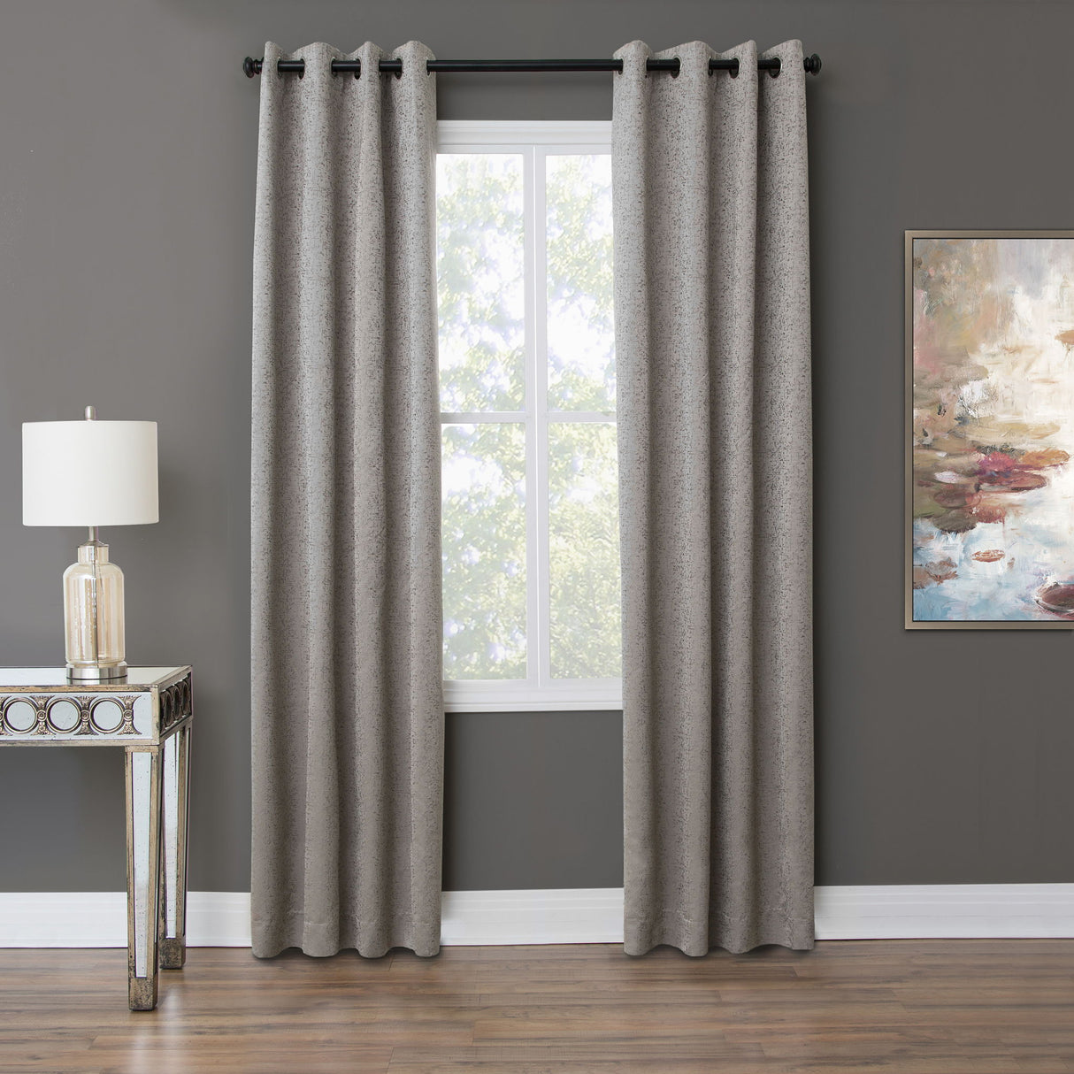 Aspen - Grommet Top Panel Weighted Corners Window Treatment