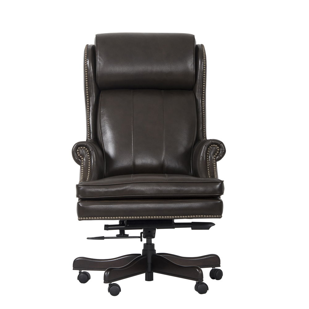 Dc#105 - Leather Desk Chair - Pacific Brown