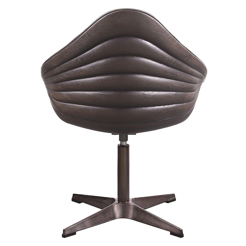 Pipino - Sillón decorativo con base giratoria - Ébano antiguo