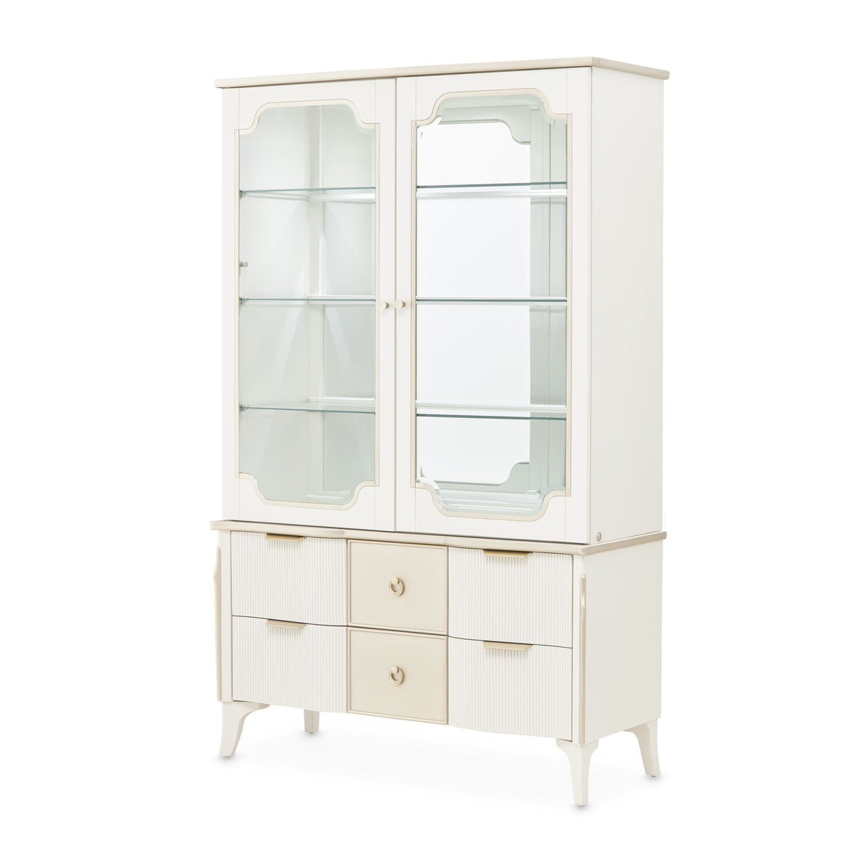 La Marisia - Display Cabinet - Creamy Pearl
