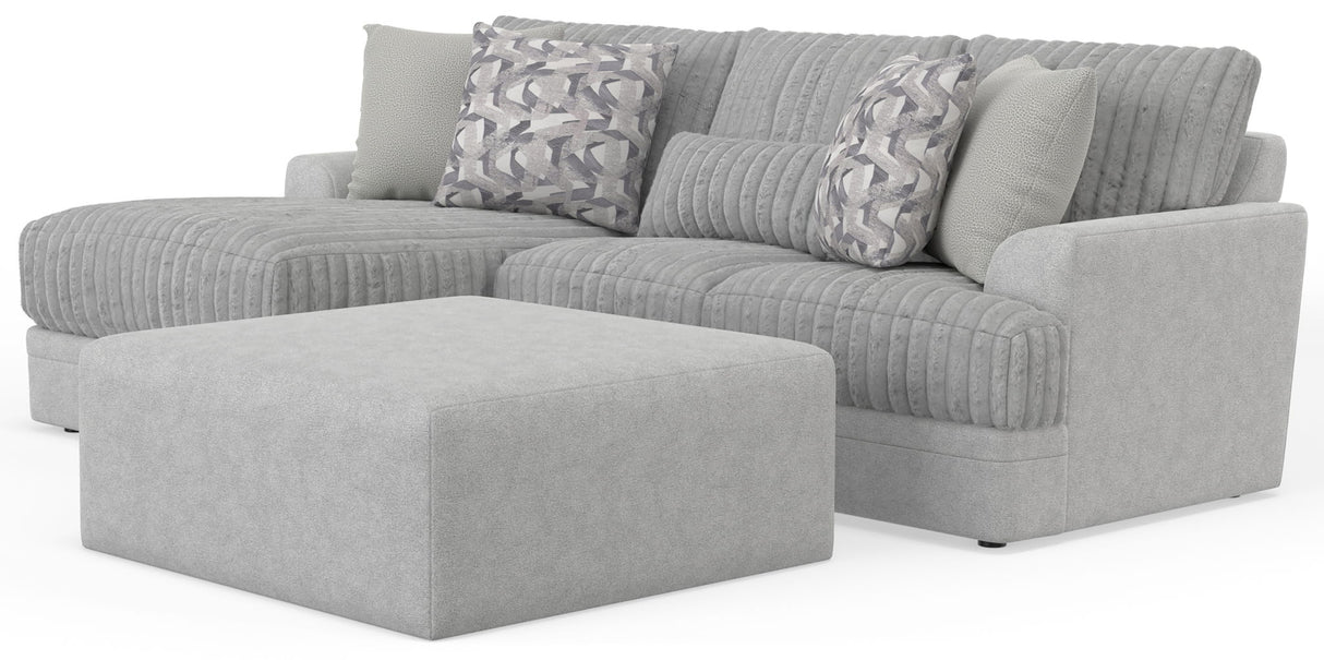 Titan - Sectional With Comfort Coil Seating, Cocktail Ottoman And Accent Pillows Included