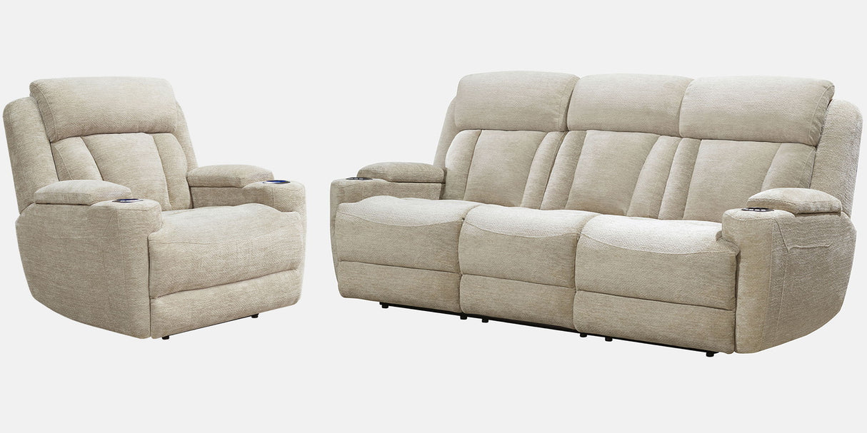 Dalton - Juego de sofá reclinable eléctrico