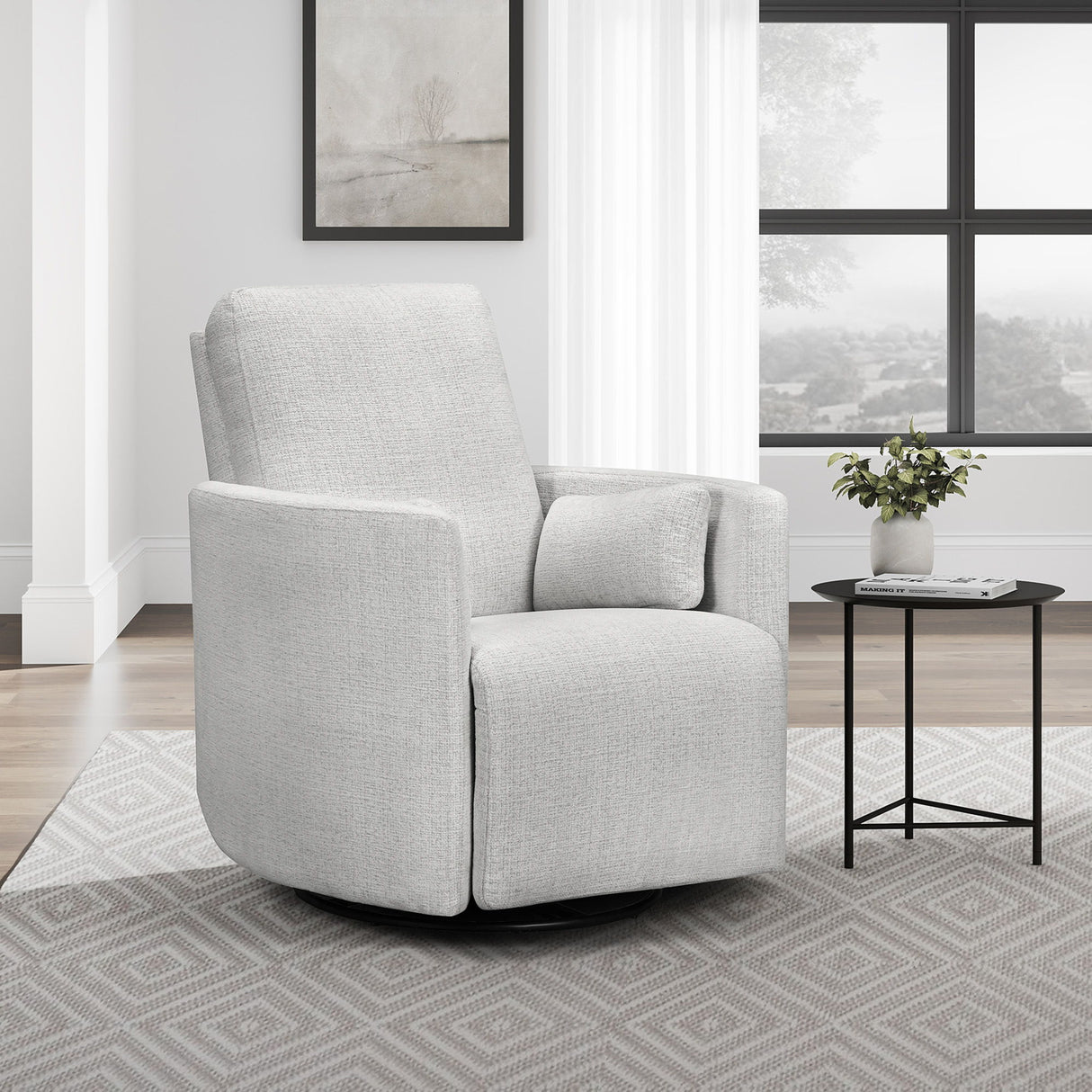 Turner - Sillón reclinable giratorio manual (Juego de 2)