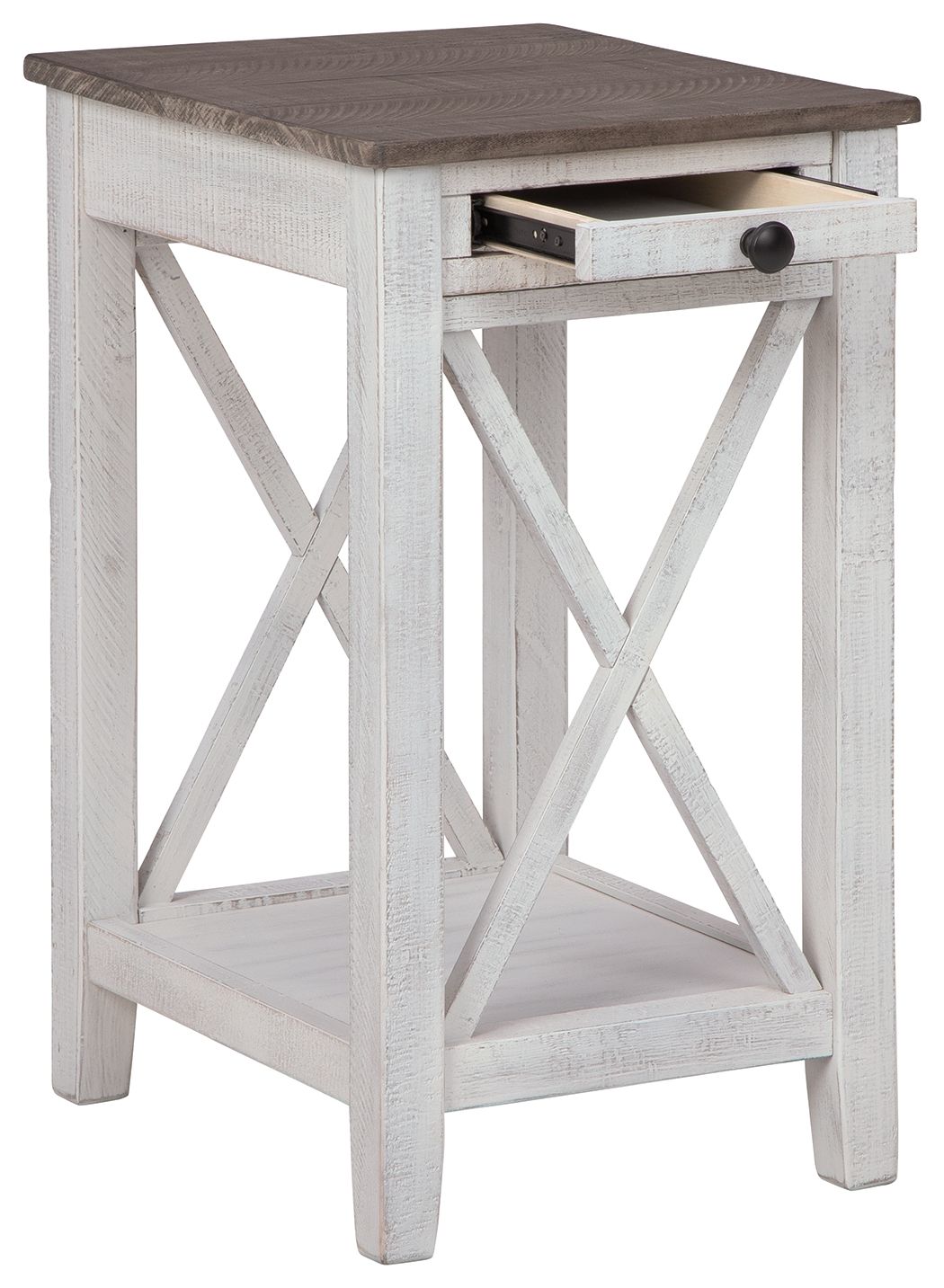 Adalane - Accent Table - White / Gray alternate view 2