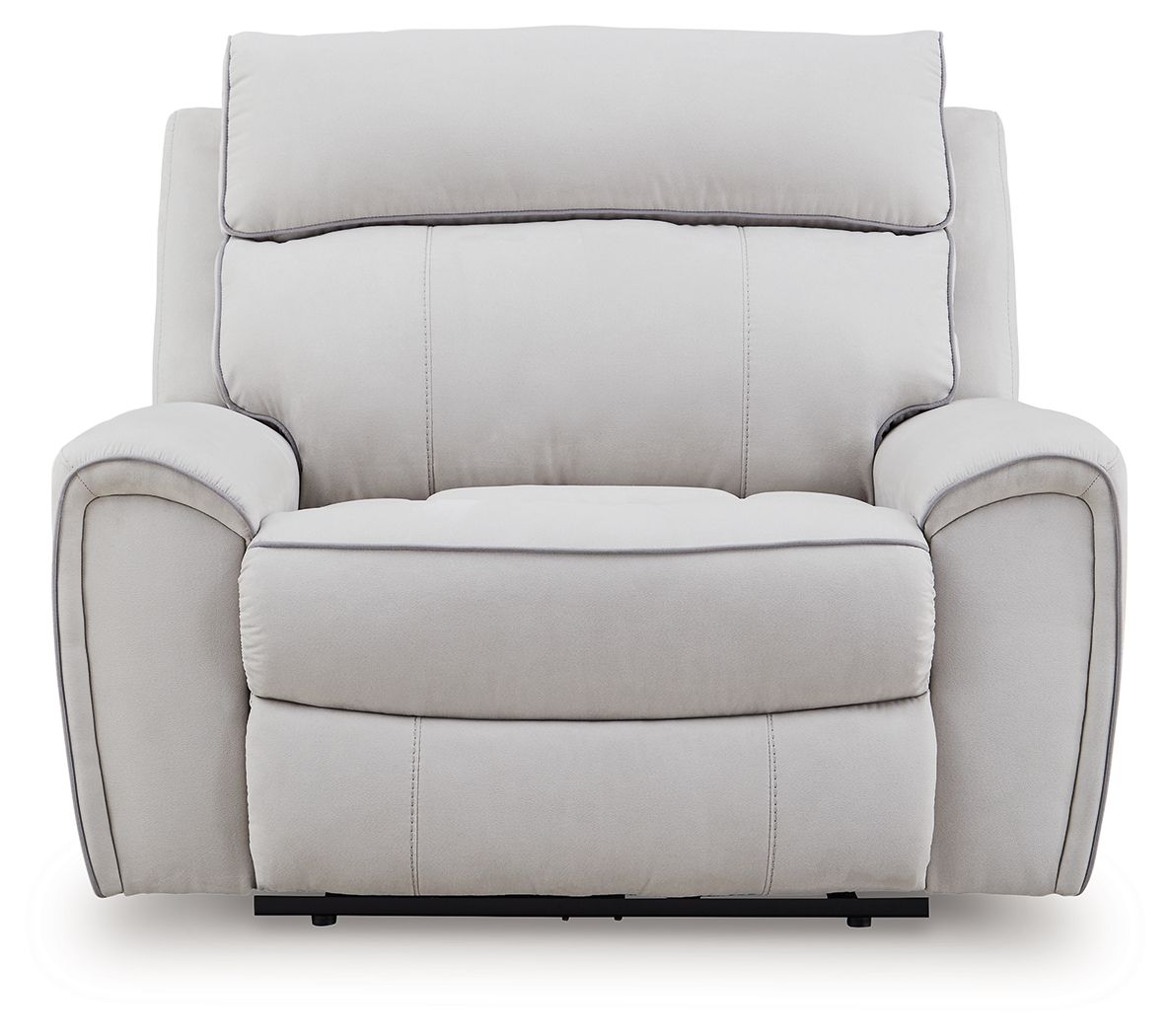 Social Pointe - Reclinable eléctrico / Reposacabezas ajustable - Perla / Ceniza