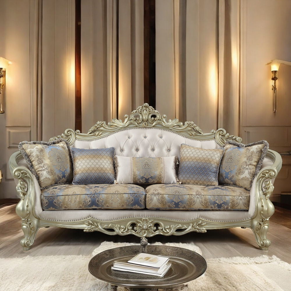 Gorsedd - Sofá - Tela y Blanco Antiguo