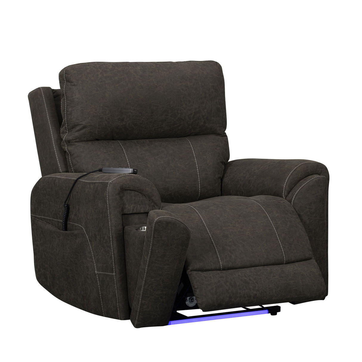 Gaia - Sillón reclinable automático con reposacabezas y reposapiés eléctricos