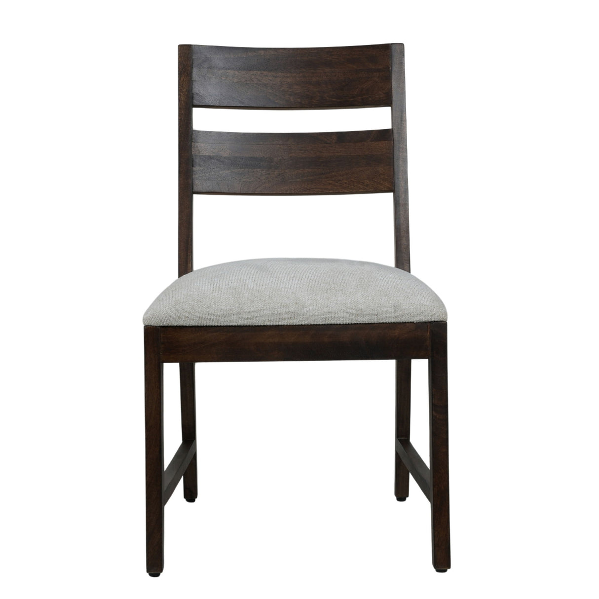 Portico - Sillas de comedor con respaldo de escalera (Juego de 2) - Marrón cálido