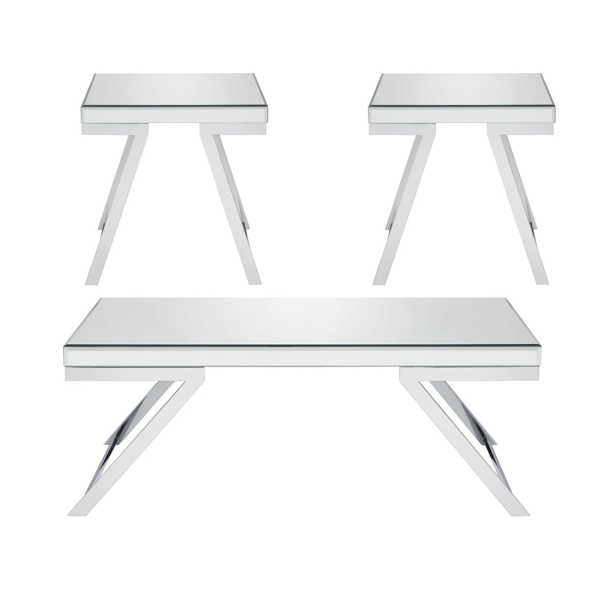 Alfresco - 3 Piece Occasional Table Set - Silver