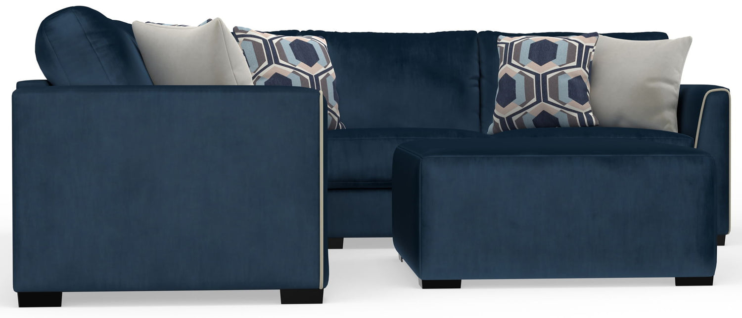 Jetson - Sectional With Comfort Coil Seat Cushions, Included Accent Pillows & Cocktail Ottoman