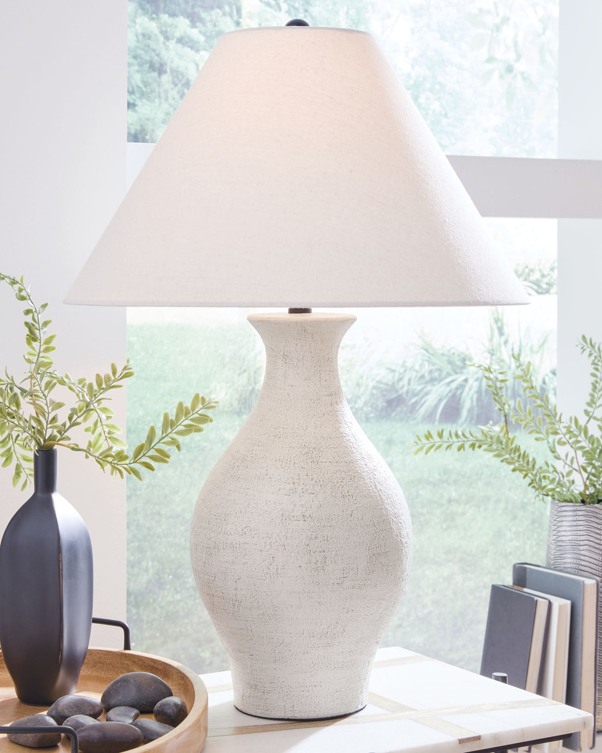 Ashbend - Ceramic Table Lamp - Antique White alternate view 3