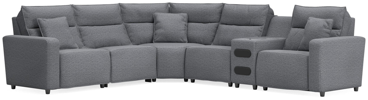Modmax II - Seccional reclinable - Sal y pimienta