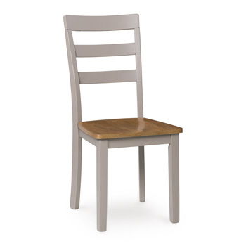Harperfeld - Silla de comedor (Juego de 2) - Natural / Gris