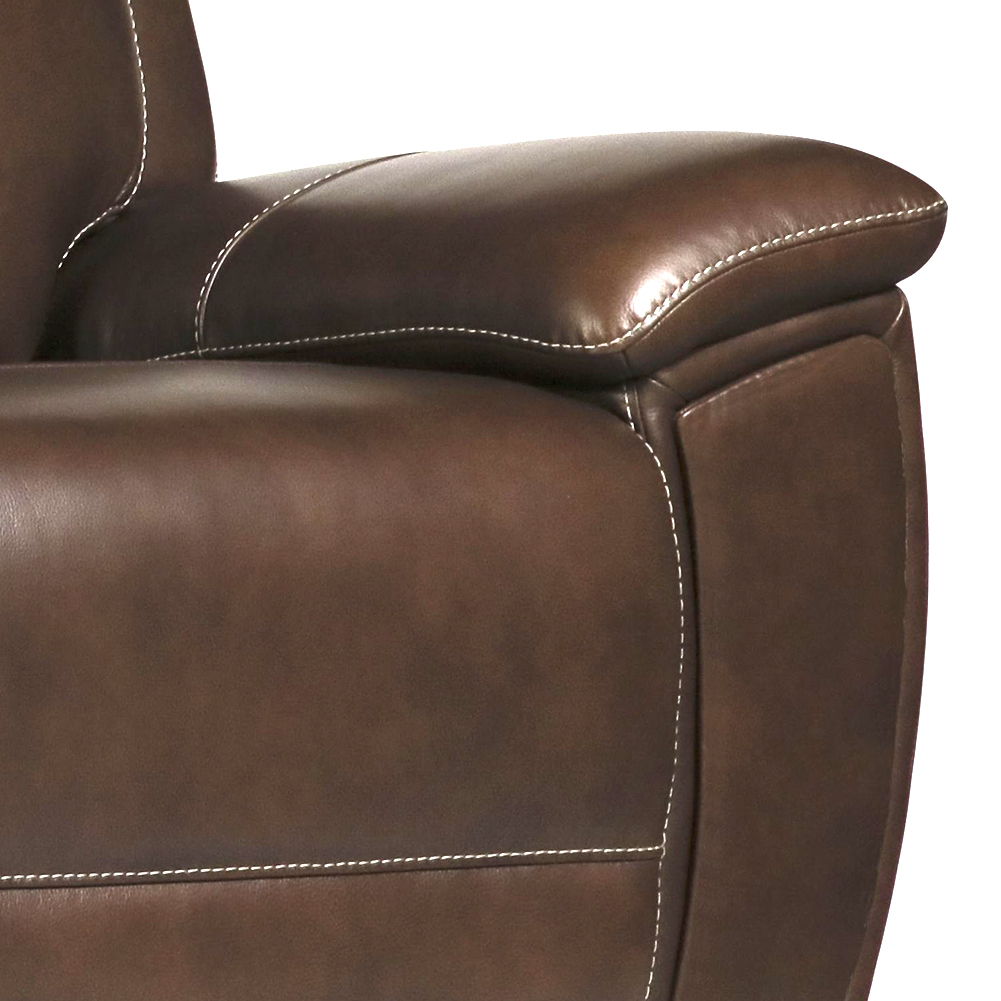 Jameson - Sofá reclinable eléctrico de gravedad cero - Hickory