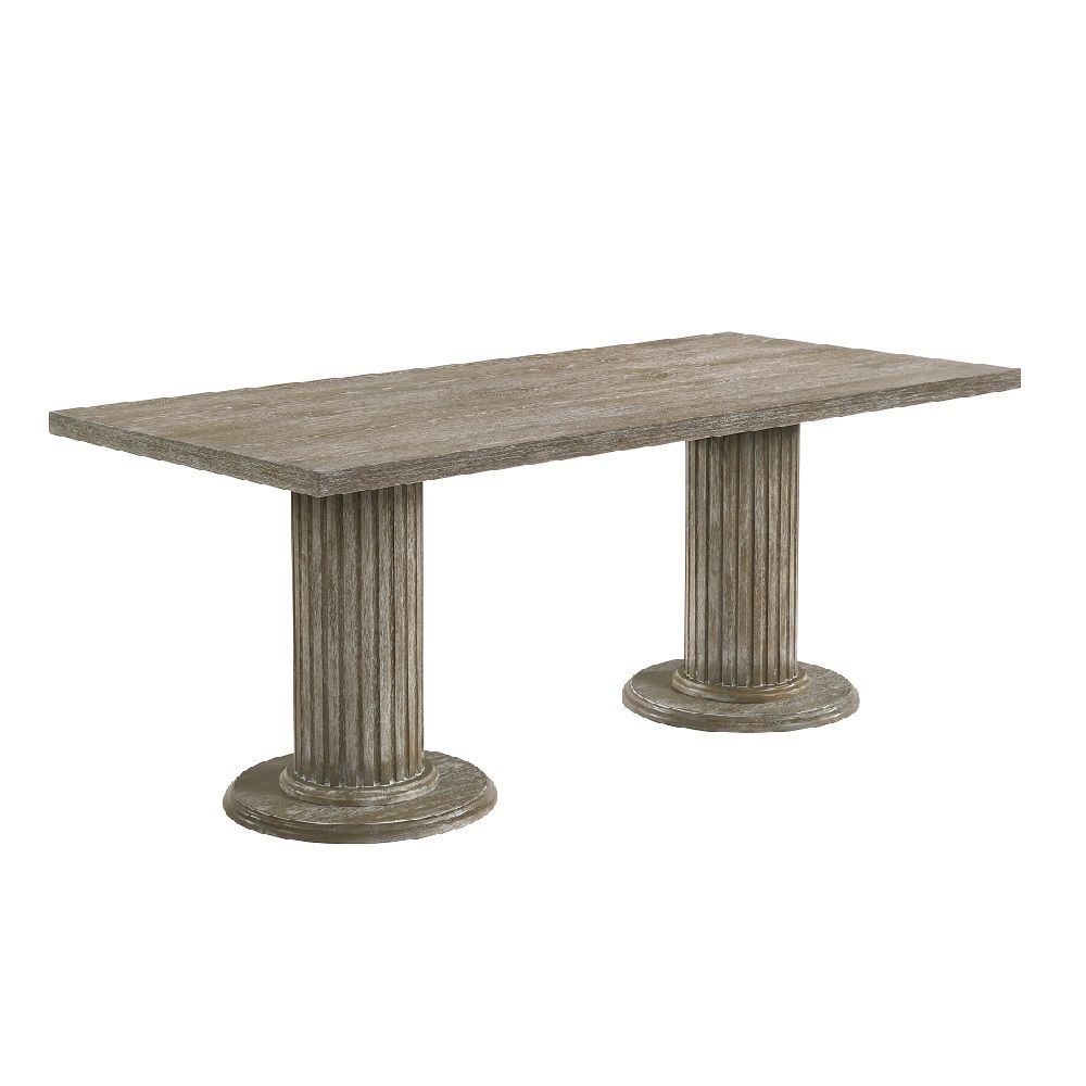 Gabrian - Mesa de comedor - Gris recuperado - 79 cm