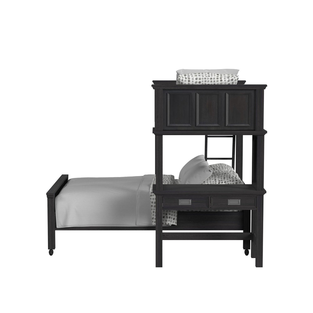 Hampton Kids - Litera con escalera y escritorio con altavoz