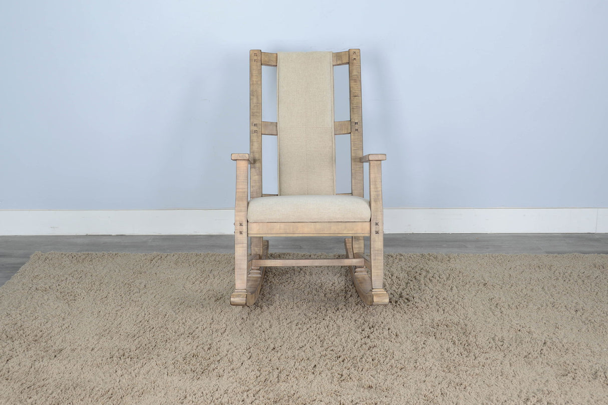 Marina - Mecedora con asiento y respaldo acolchados
