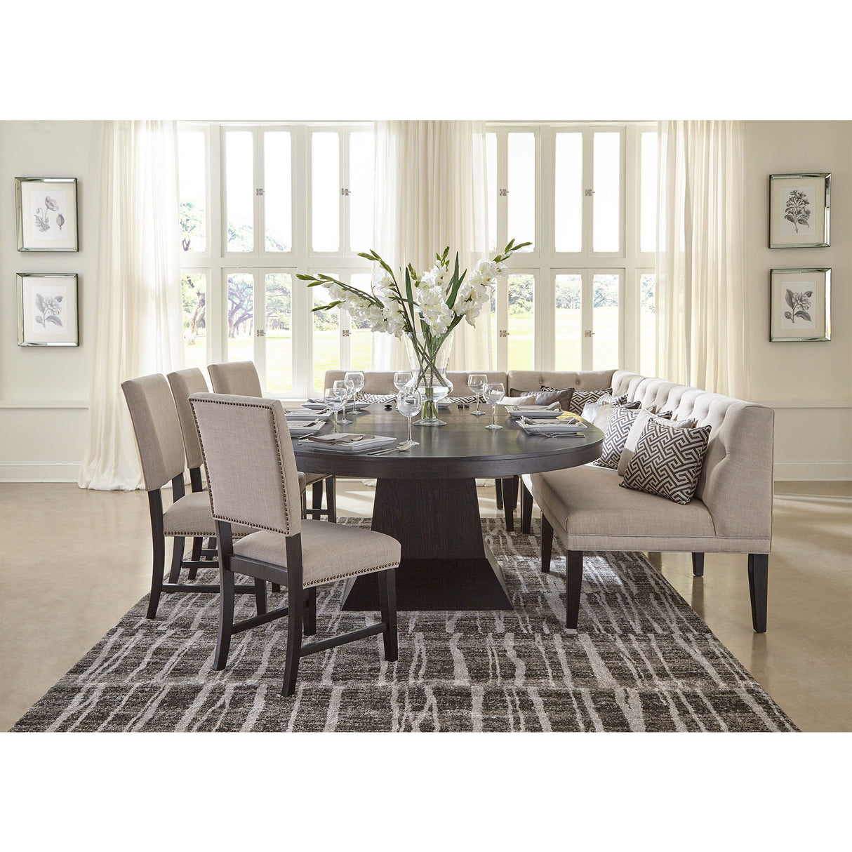 Maddox - Esquinero con tres almohadas - Beige