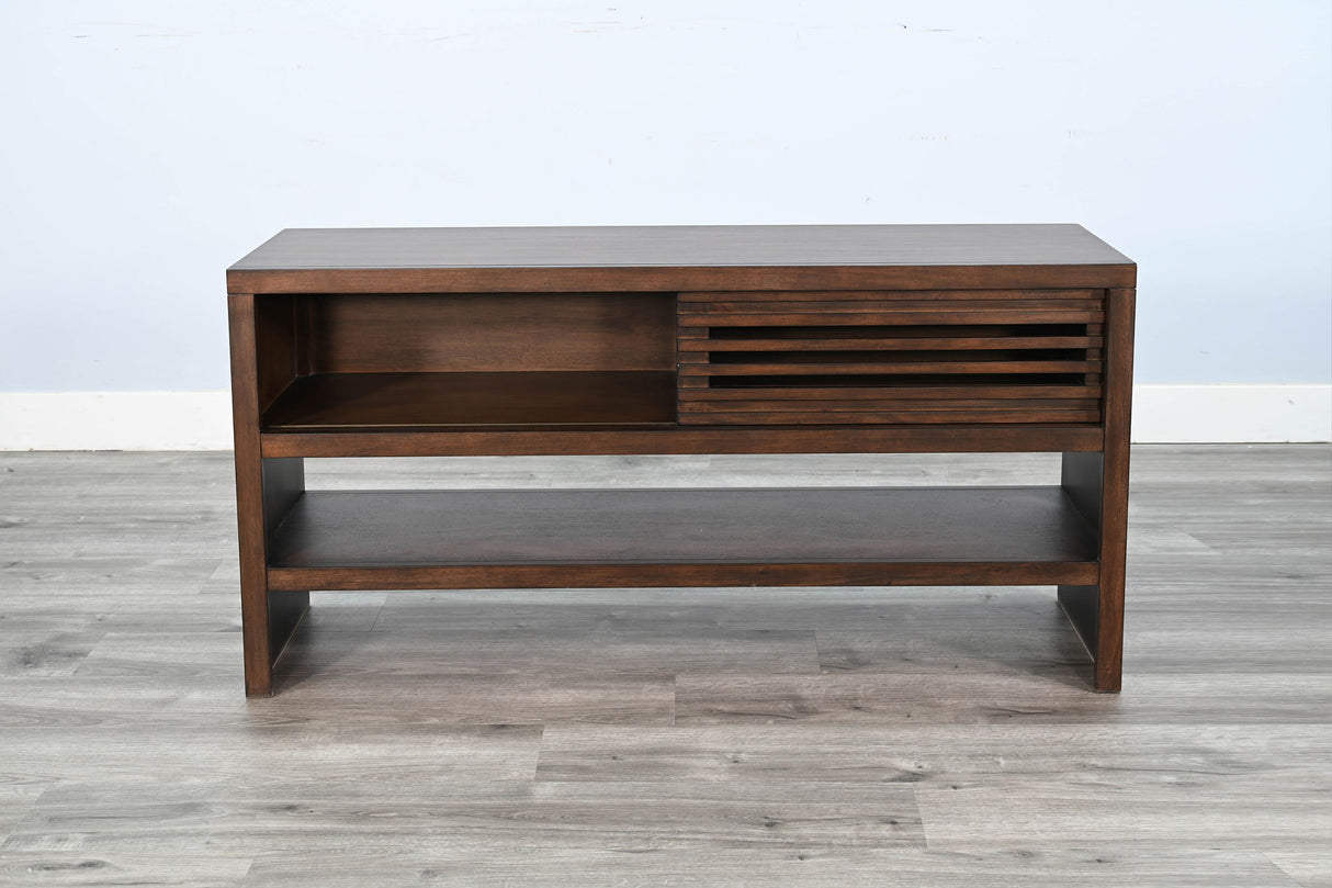 Mesa de sofá con puerta corrediza - Grano de café