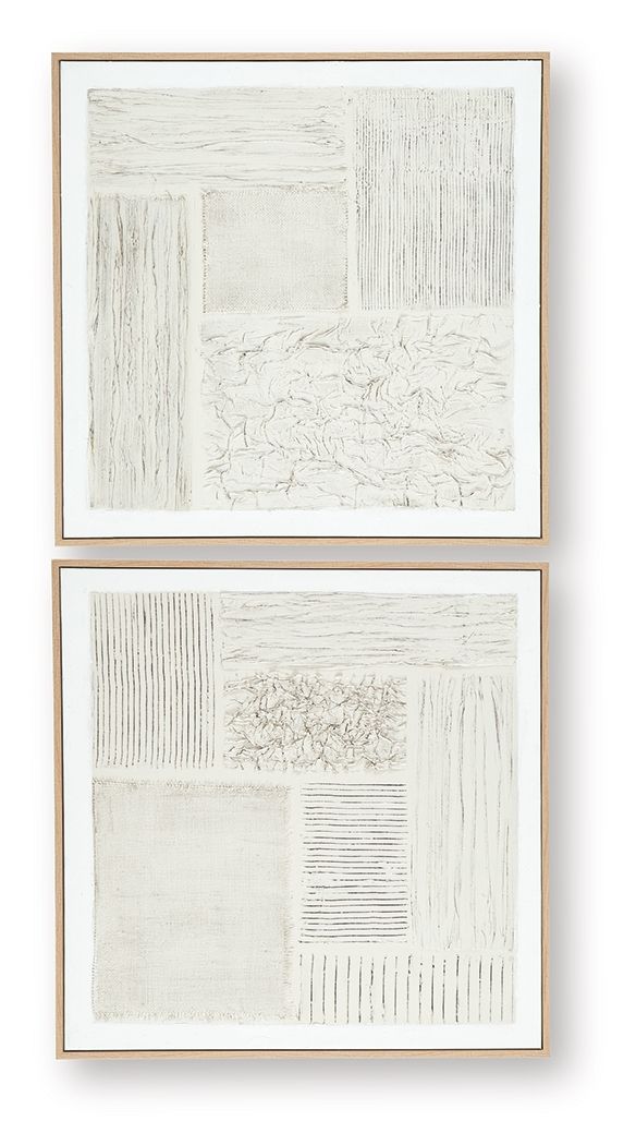 Andorfield - Wall Art Set (Set of 2) - Beige / Black / White alternate view 2