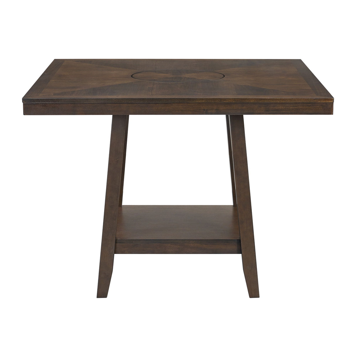 Seneca - Mesa de Bar Cuadrada con Lazy Susan