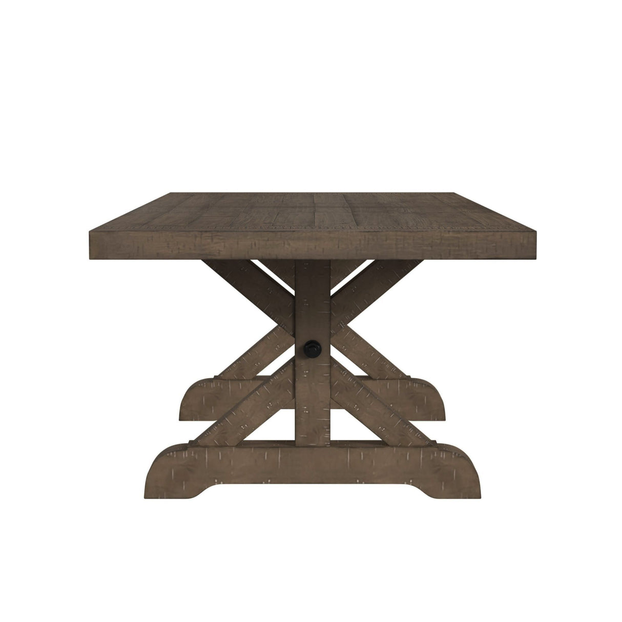 Yellowstone - Mesa de comedor con extensiones de 2 x 12" - Gris