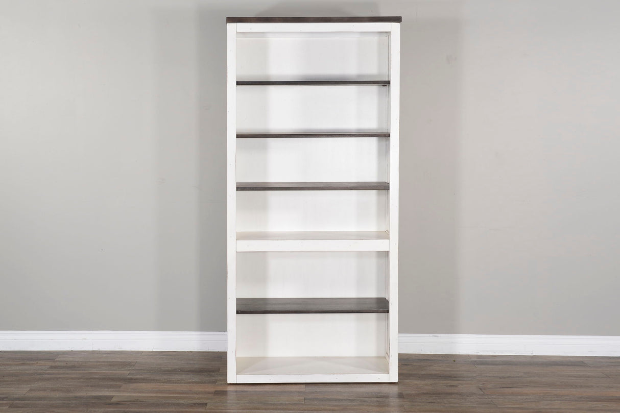Carriage House - Bookcase / Open - Cottage White / Europen Dark