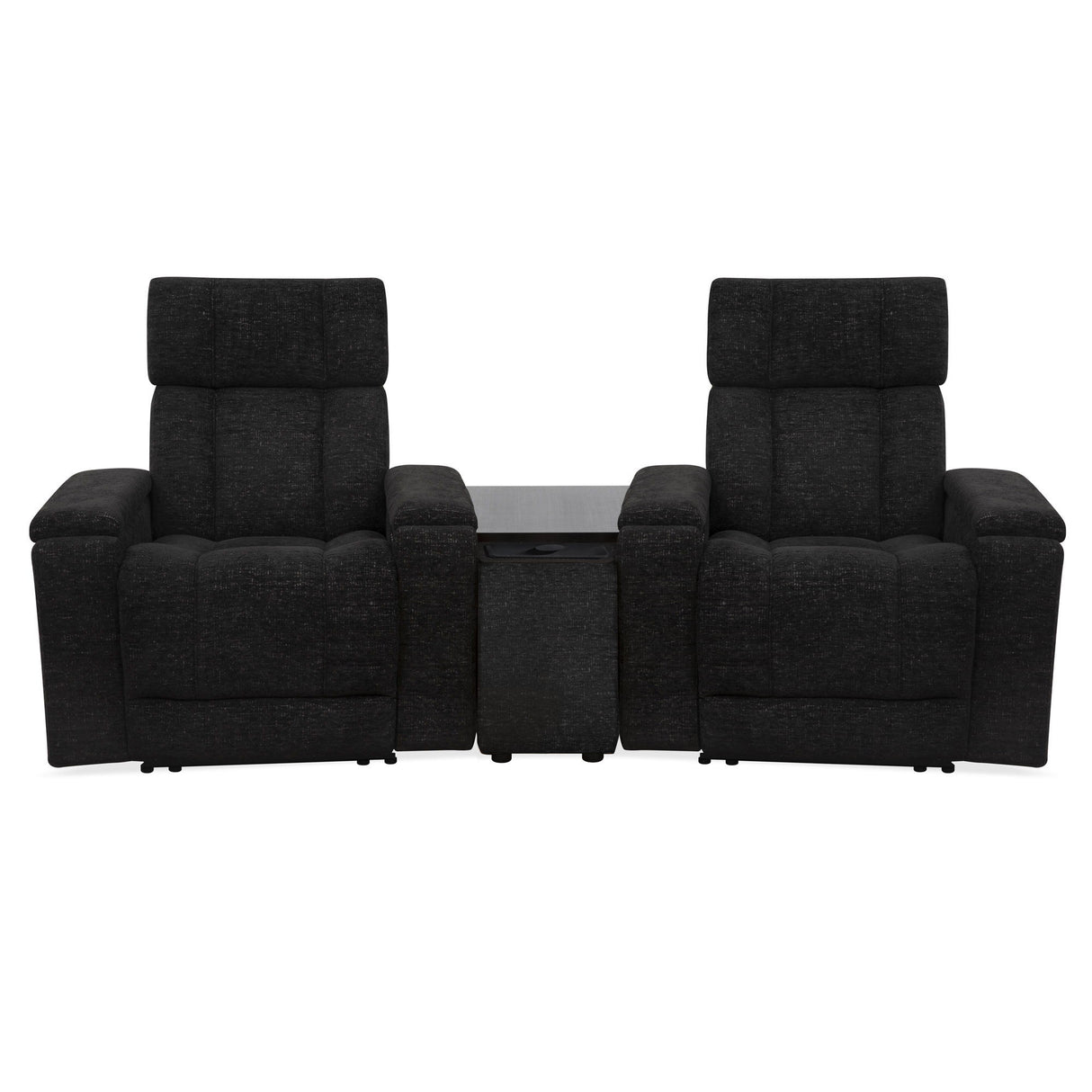 Phoenix - Sillón Reclinable de Cine en Casa de 2 Asientos Zero Gravity Power Con Cuña y Audio Inmersivo